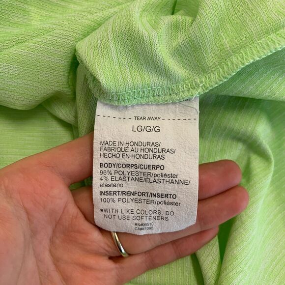 Under Armour Tech Vent Tank Women Large Lime Twist Racerback Lightweight Stretch - Picture 11 of 14